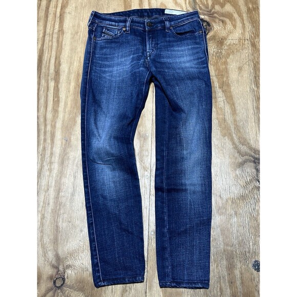 Diesel Jeans Women 27x32 Grupee Super Slim Skinny Low Waist Blue @Bagjean - Picture 2 of 7